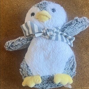Aroma Home Plush Penguin Toy - Gray, White, and Yellow